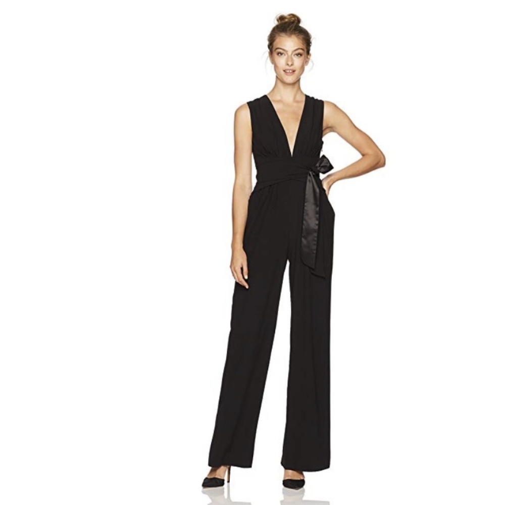 Halston Heritage Black Jumpsuit NWT